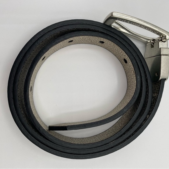 Coldwater Creek Leather Green Embossed Snake Print Belt with Nickel Buckle Sz S - Picture 12 of 15